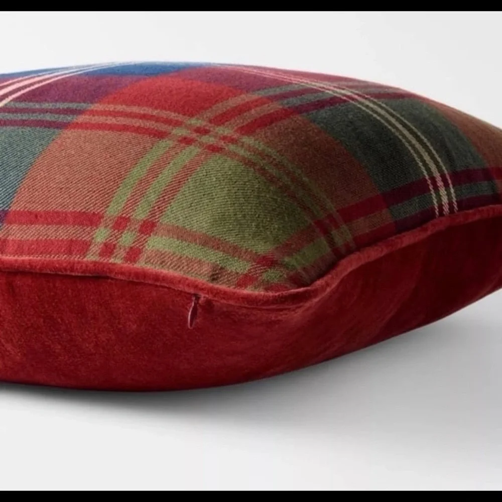 24”x24” Tartan Holiday Plaid Pillow - Threshold™ designed with Studio McGee NEW!